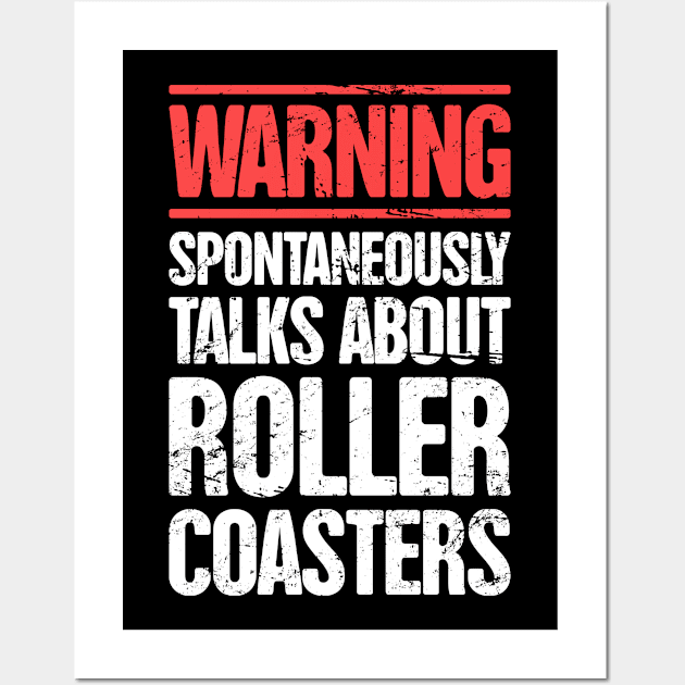 Roller Coaster Theme Park Thrill Ride Wall Art by MeatMan